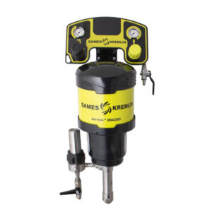 35C50 Airmix paint pump with yellow and black Sames Kremlin control panel
