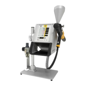 OptiFlex Pro CF powder coating system with hopper, control panel and spray gun