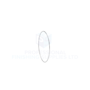Single oval air cap seal ring on a white background