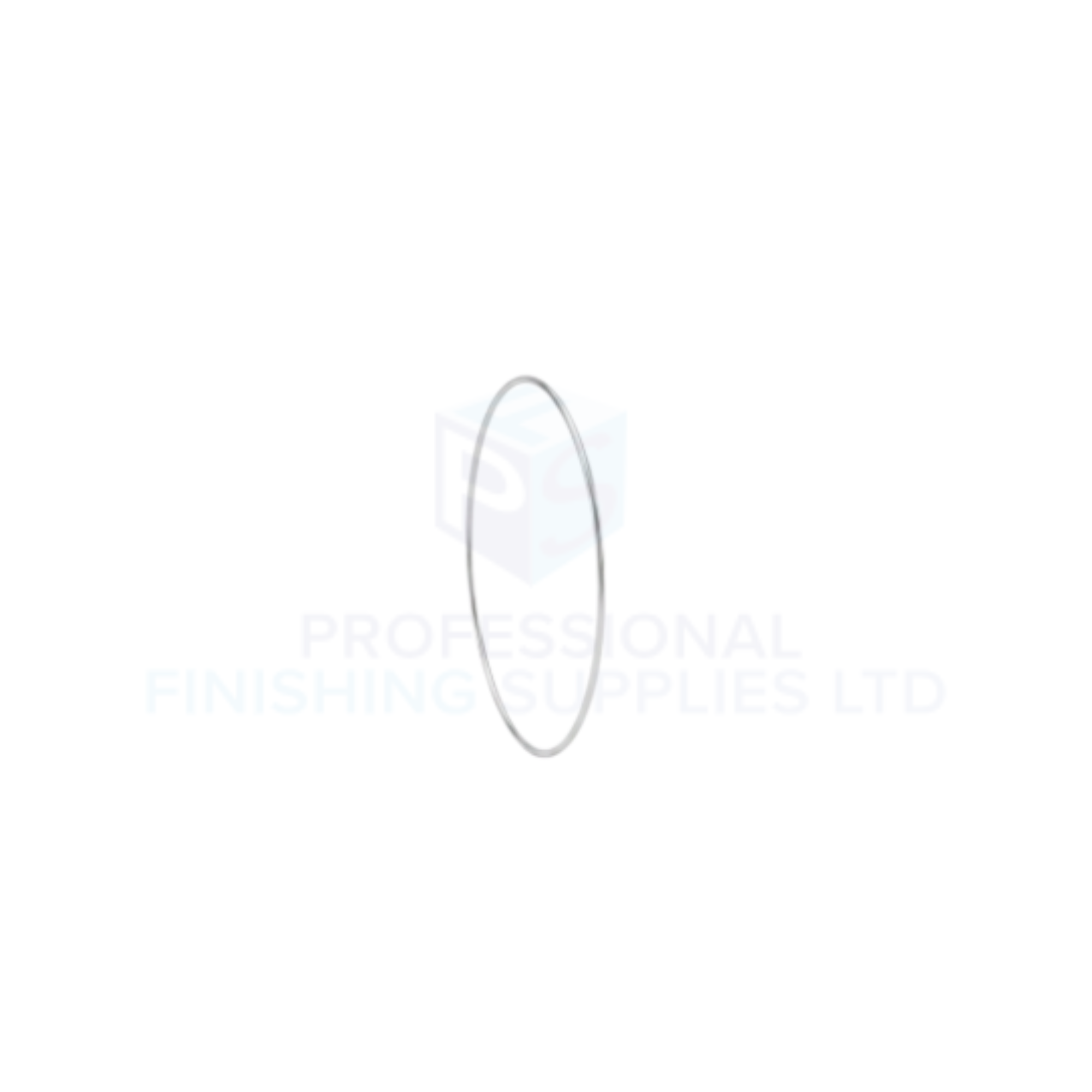 Single oval air cap seal ring on a white background