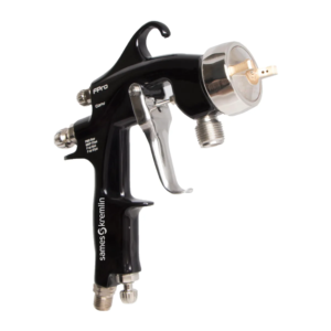 Black Sames Kremlin FPro conventional spray gun with silver nozzle and trigger