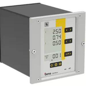 Opti Move control unit with front display, buttons and grey rectangular housing